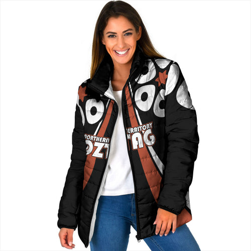 Personalised Northern Territory Oztag Padded Jacket Aboriginal Dot Art Australian Sports