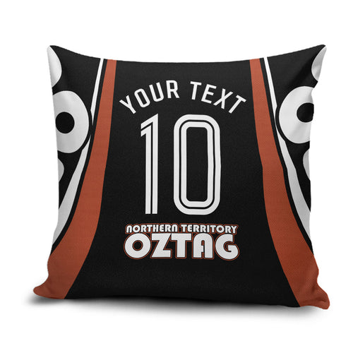 Personalised Northern Territory Oztag Pillow Cover Aboriginal Dot Art Australian Sports