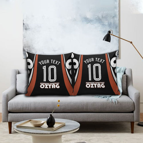 Personalised Northern Territory Oztag Pillow Cover Aboriginal Dot Art Australian Sports