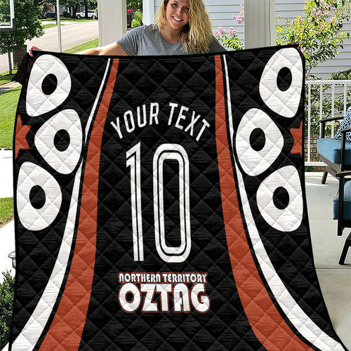 Personalised Northern Territory Oztag Quilt Aboriginal Dot Art Australian Sports