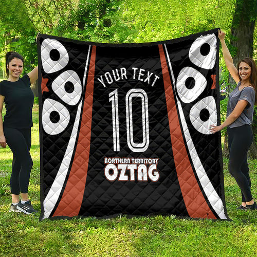 Personalised Northern Territory Oztag Quilt Aboriginal Dot Art Australian Sports