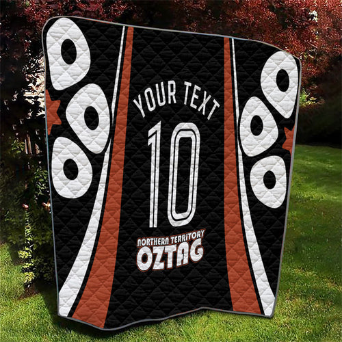 Personalised Northern Territory Oztag Quilt Aboriginal Dot Art Australian Sports