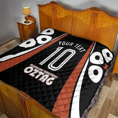Personalised Northern Territory Oztag Quilt Aboriginal Dot Art Australian Sports