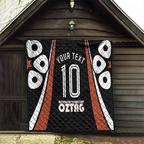 Personalised Northern Territory Oztag Quilt Aboriginal Dot Art Australian Sports