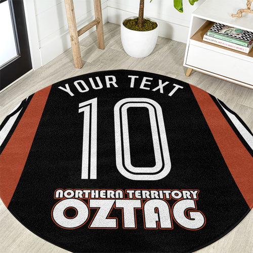 Personalised Northern Territory Oztag Round Carpet Aboriginal Dot Art Australian Sports