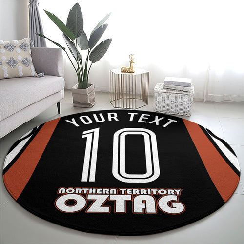 Personalised Northern Territory Oztag Round Carpet Aboriginal Dot Art Australian Sports