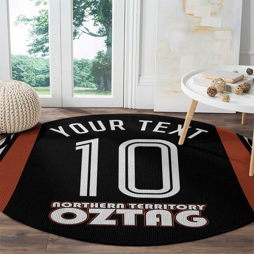 Personalised Northern Territory Oztag Round Carpet Aboriginal Dot Art Australian Sports