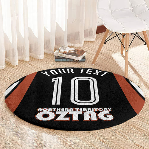 Personalised Northern Territory Oztag Round Carpet Aboriginal Dot Art Australian Sports