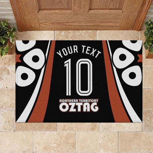 Personalised Northern Territory Oztag Rubber Doormat Aboriginal Dot Art Australian Sports
