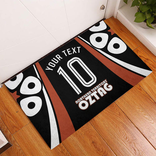 Personalised Northern Territory Oztag Rubber Doormat Aboriginal Dot Art Australian Sports