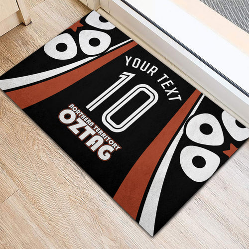Personalised Northern Territory Oztag Rubber Doormat Aboriginal Dot Art Australian Sports