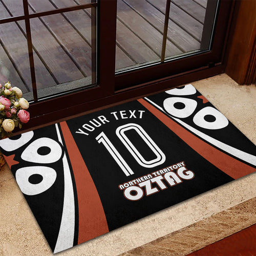 Personalised Northern Territory Oztag Rubber Doormat Aboriginal Dot Art Australian Sports