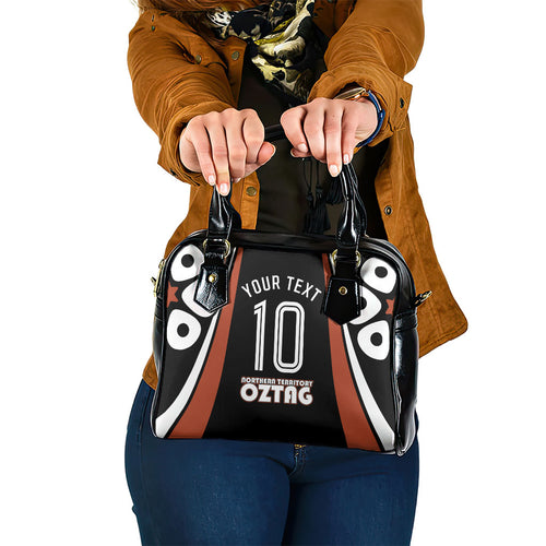 Personalised Northern Territory Oztag Shoulder Handbag Aboriginal Dot Art Australian Sports