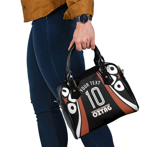Personalised Northern Territory Oztag Shoulder Handbag Aboriginal Dot Art Australian Sports