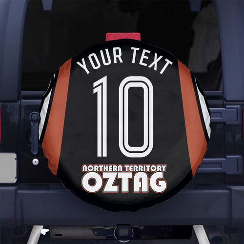 Personalised Northern Territory Oztag Spare Tire Cover Aboriginal Dot Art Australian Sports