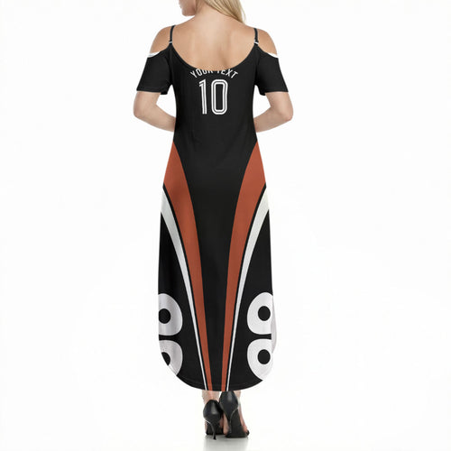 Personalised Northern Territory Oztag Summer Maxi Dress Aboriginal Dot Art Australian Sports