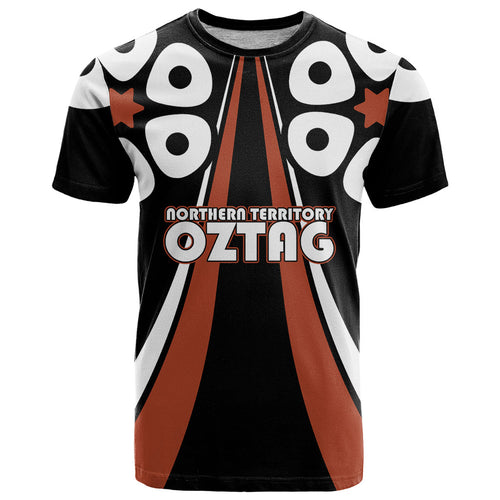Personalised Northern Territory Oztag T Shirt Aboriginal Dot Art Australian Sports