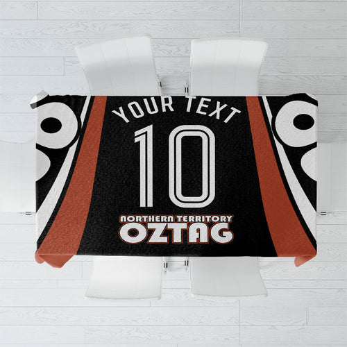 Personalised Northern Territory Oztag Tablecloth Aboriginal Dot Art Australian Sports