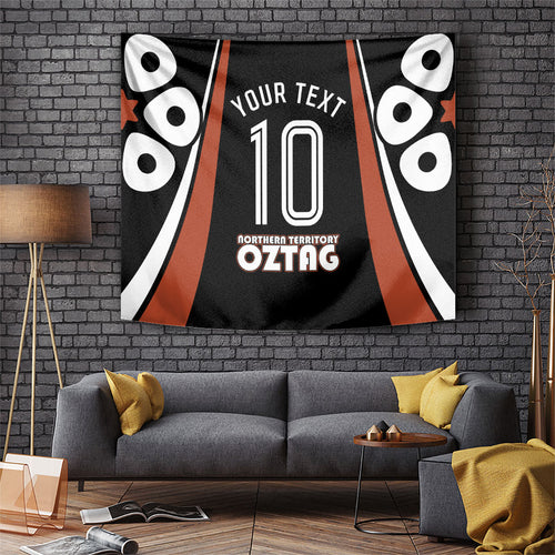 Personalised Northern Territory Oztag Tapestry Aboriginal Dot Art Australian Sports