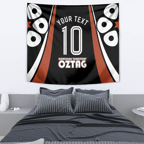 Personalised Northern Territory Oztag Tapestry Aboriginal Dot Art Australian Sports