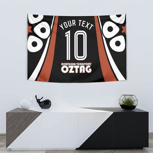 Personalised Northern Territory Oztag Tapestry Aboriginal Dot Art Australian Sports