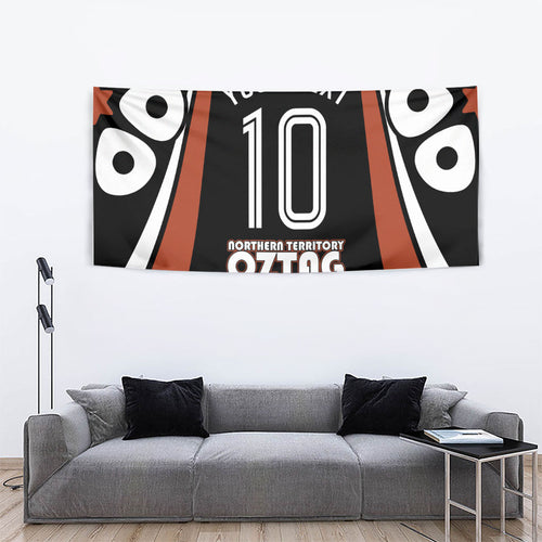 Personalised Northern Territory Oztag Tapestry Aboriginal Dot Art Australian Sports