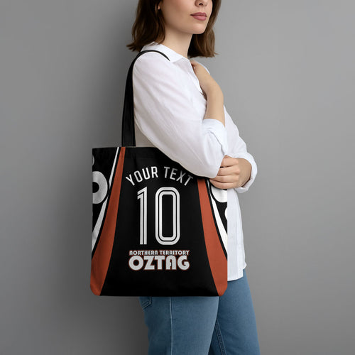 Personalised Northern Territory Oztag Tote Bag Aboriginal Dot Art Australian Sports