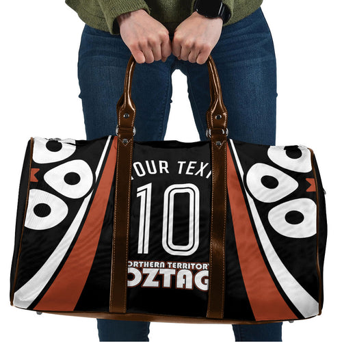 Personalised Northern Territory Oztag Travel Bag Aboriginal Dot Art Australian Sports