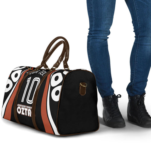 Personalised Northern Territory Oztag Travel Bag Aboriginal Dot Art Australian Sports
