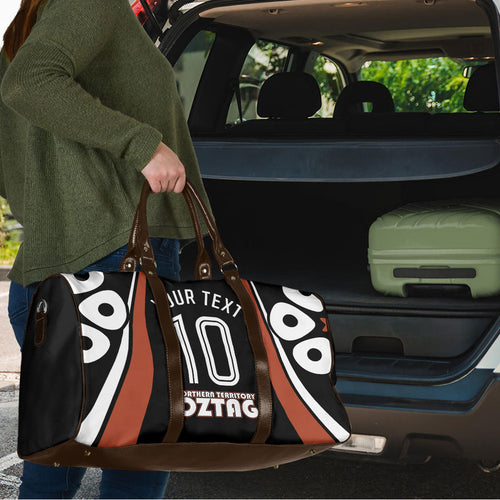 Personalised Northern Territory Oztag Travel Bag Aboriginal Dot Art Australian Sports