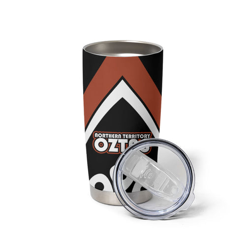 Personalised Northern Territory Oztag Tumbler Cup Aboriginal Dot Art Australian Sports