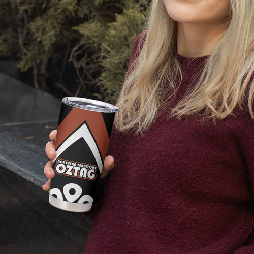 Personalised Northern Territory Oztag Tumbler Cup Aboriginal Dot Art Australian Sports