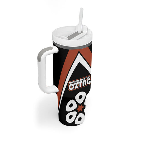 Personalised Northern Territory Oztag Tumbler With Handle Aboriginal Dot Art Australian Sports