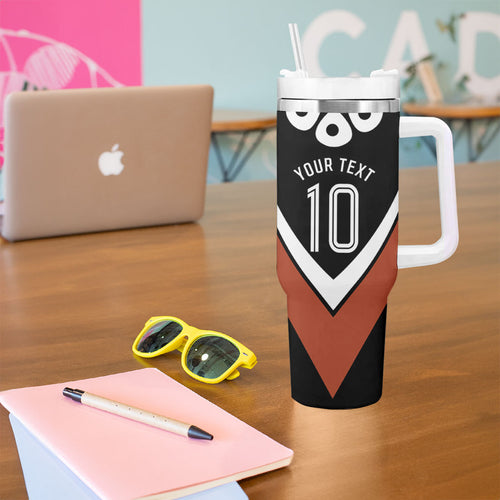 Personalised Northern Territory Oztag Tumbler With Handle Aboriginal Dot Art Australian Sports