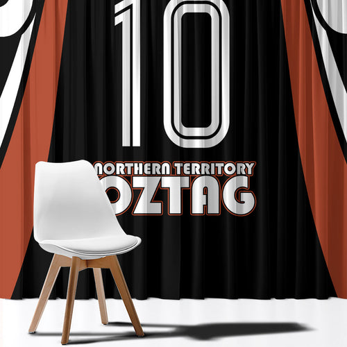 Personalised Northern Territory Oztag Window Curtain Aboriginal Dot Art Australian Sports