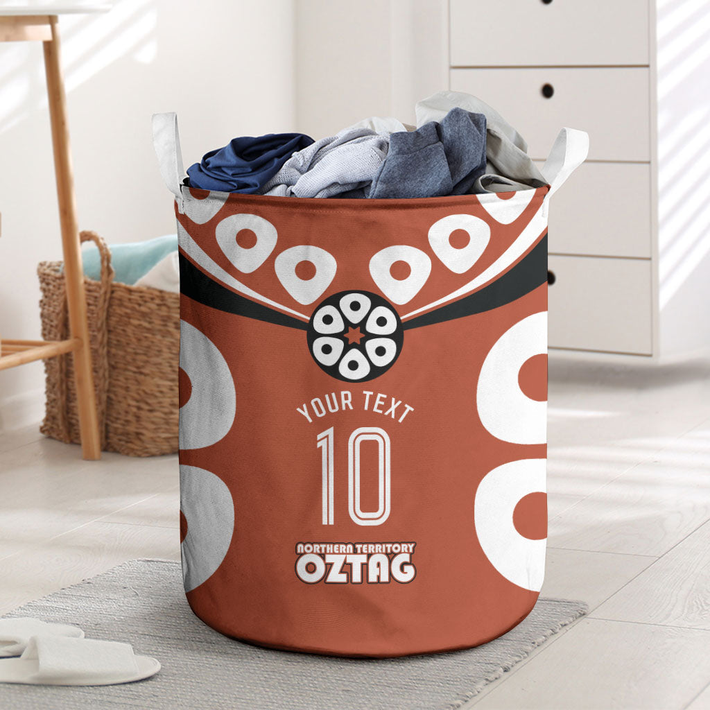 Personalized Northern Territory Oztag Laundry Basket Dynamic Geometric Star Graphic