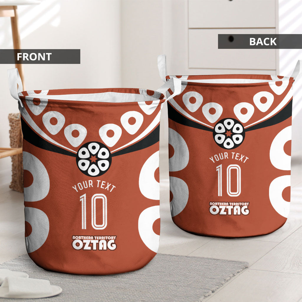 Personalized Northern Territory Oztag Laundry Basket Dynamic Geometric Star Graphic