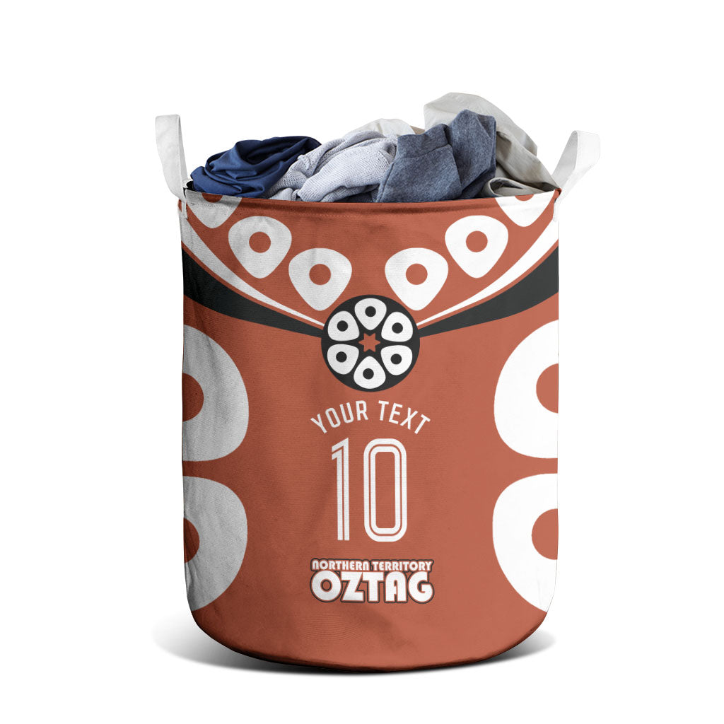 Personalized Northern Territory Oztag Laundry Basket Dynamic Geometric Star Graphic