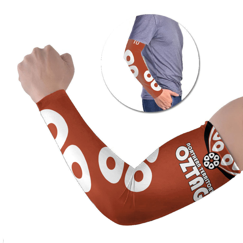 Personalized Northern Territory Oztag Arm Sleeves Dynamic Geometric Star Graphic