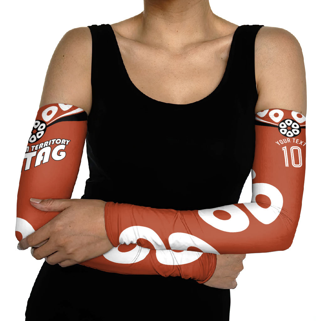 Personalized Northern Territory Oztag Arm Sleeves Dynamic Geometric Star Graphic