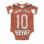 Personalized Northern Territory Oztag Baby Onesie Dynamic Geometric Star Graphic