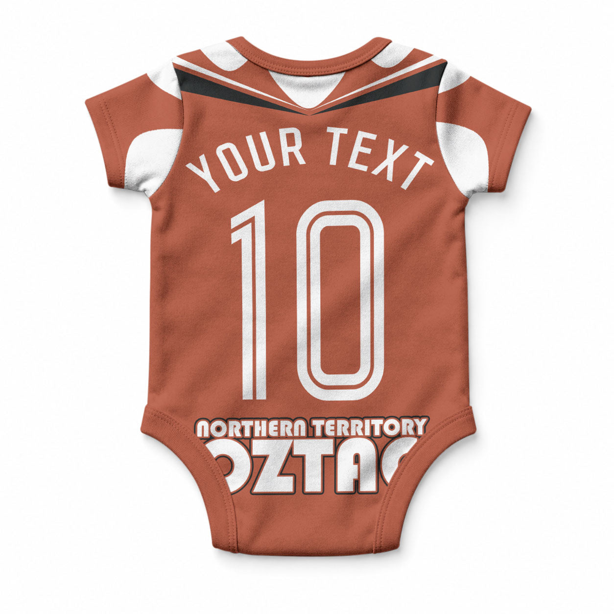 Personalized Northern Territory Oztag Baby Onesie Dynamic Geometric Star Graphic