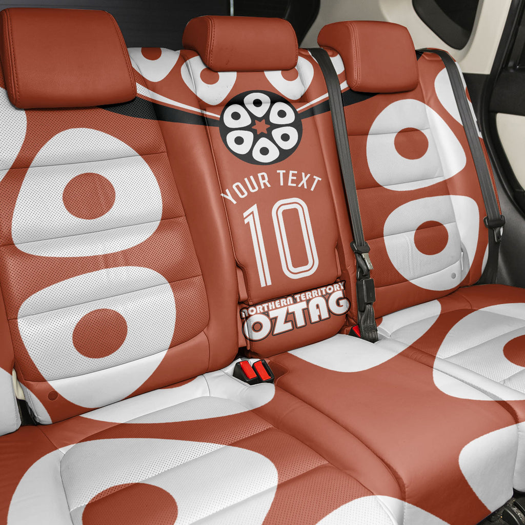 Personalized Northern Territory Oztag Back Car Seat Cover Dynamic Geometric Star Graphic