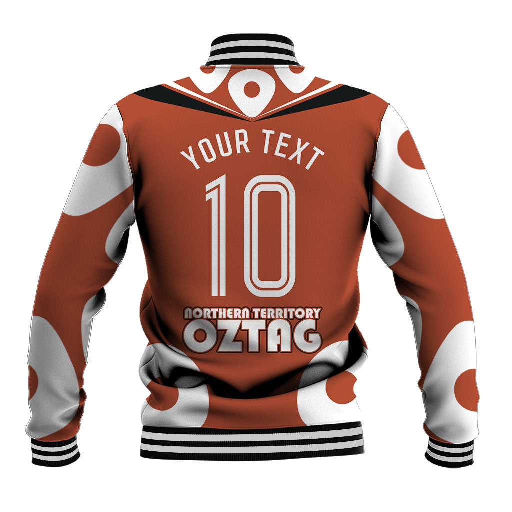Personalized Northern Territory Oztag Baseball Jacket Dynamic Geometric Star Graphic