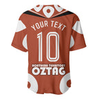 Personalized Northern Territory Oztag Baseball Jersey Dynamic Geometric Star Graphic
