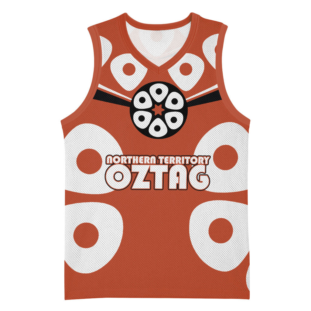 Personalized Northern Territory Oztag Basketball Jersey Dynamic Geometric Star Graphic