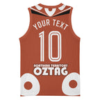 Personalized Northern Territory Oztag Basketball Jersey Dynamic Geometric Star Graphic