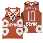 Personalized Northern Territory Oztag Basketball Jersey Dynamic Geometric Star Graphic