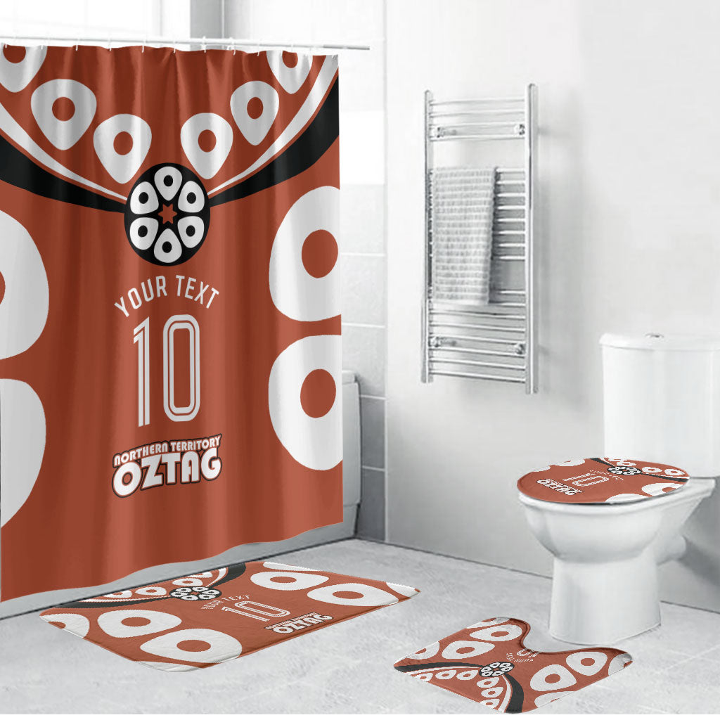 Personalized Northern Territory Oztag Bathroom Set Dynamic Geometric Star Graphic