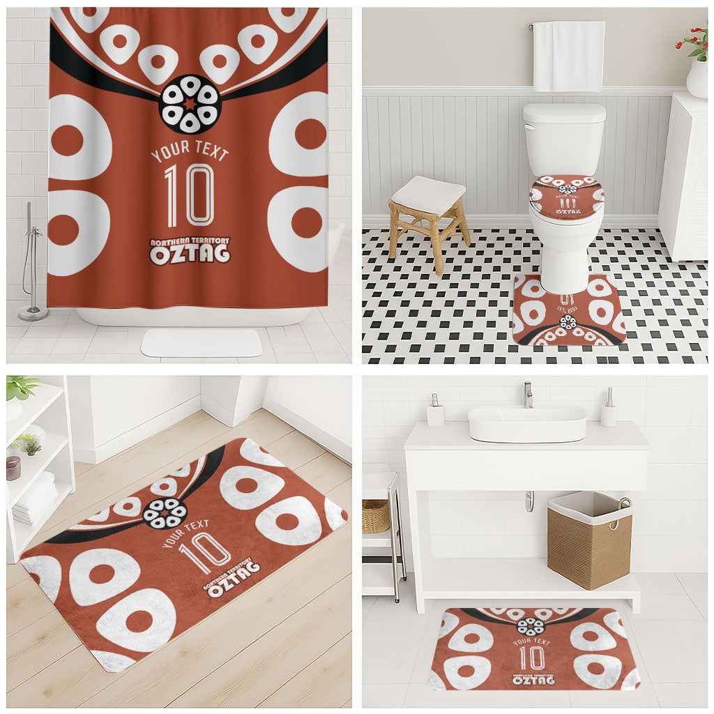 Personalized Northern Territory Oztag Bathroom Set Dynamic Geometric Star Graphic